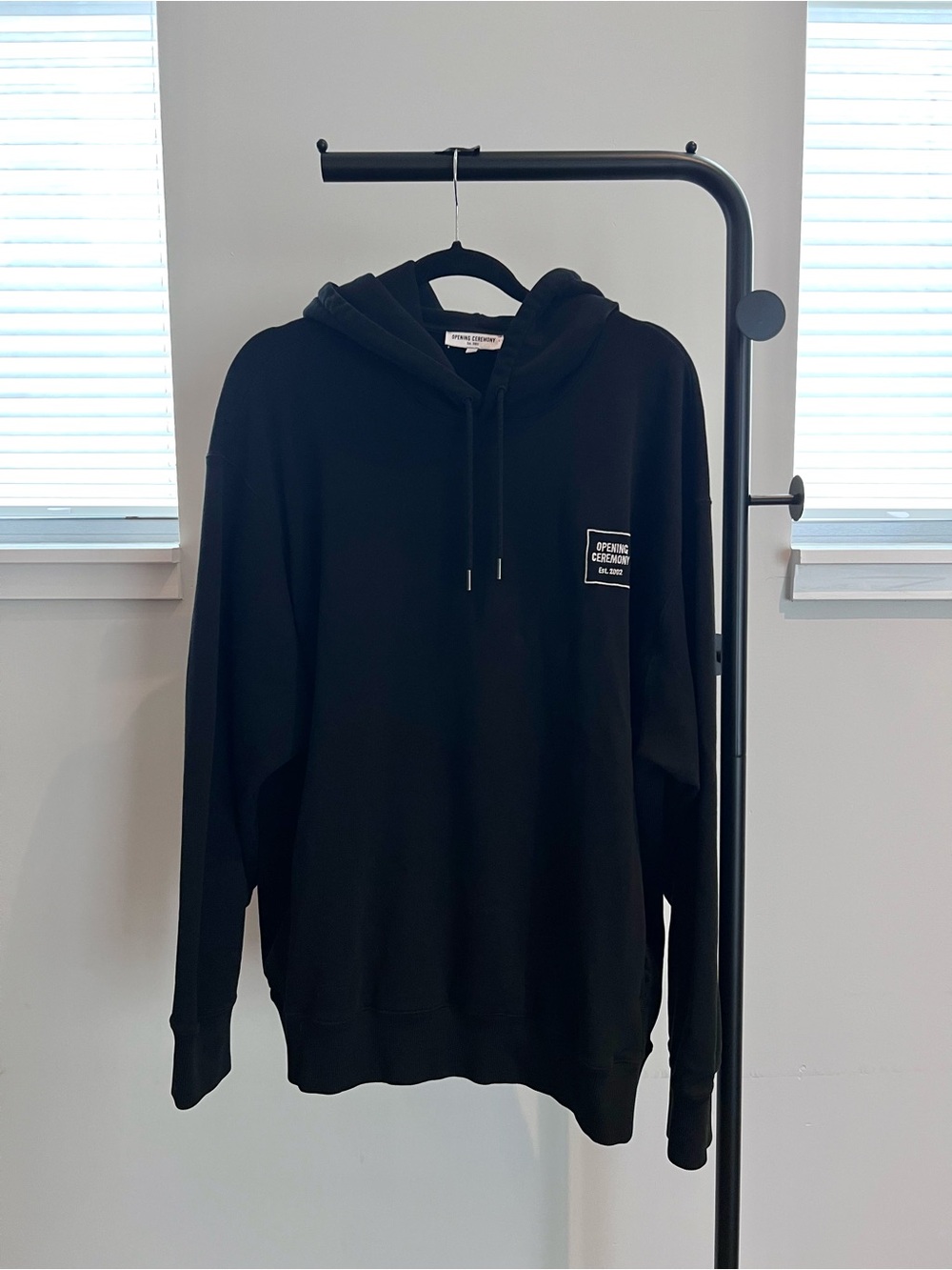 Opening Ceremony Mens Black Hoodie